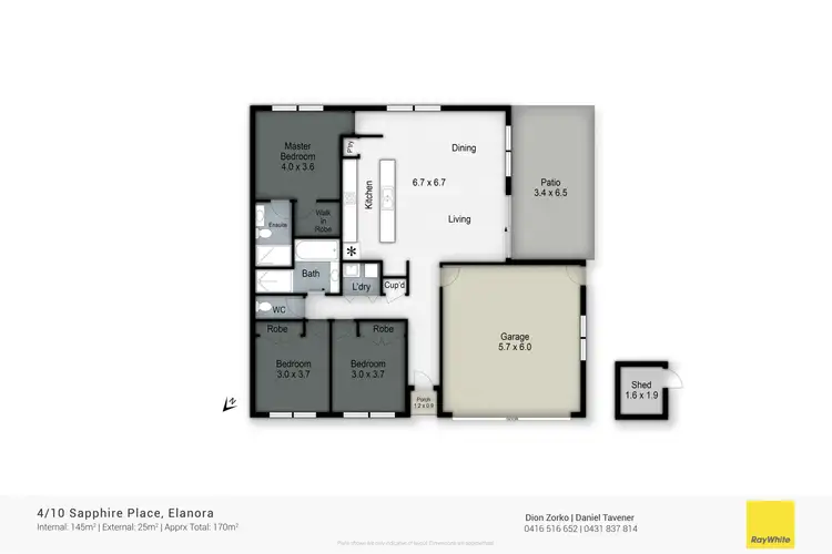 Floorplan of Homely townhouse listing, 4/10 Sapphire Place, Elanora QLD 4221