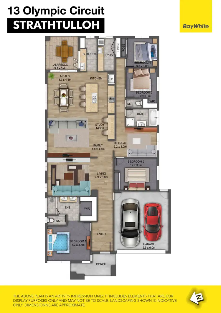 Floorplan of Homely house listing, 13 Olympic Circuit, Strathtulloh VIC 3338