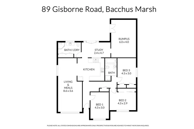 Floorplan of Homely house listing, 89 Gisborne Road, Bacchus Marsh VIC 3340