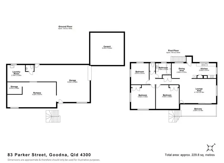 Floorplan of Homely house listing, 83 Parker Street, Goodna QLD 4300