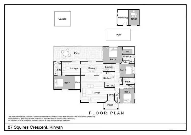 Floorplan of Homely house listing, 87 Squires Crescent, Kirwan QLD 4817