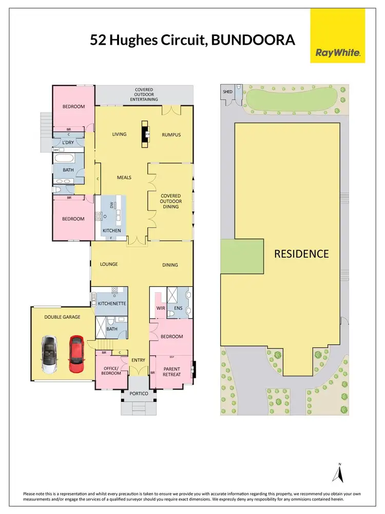 Floorplan of Homely house listing, 52 Hughes Circuit, Bundoora VIC 3083