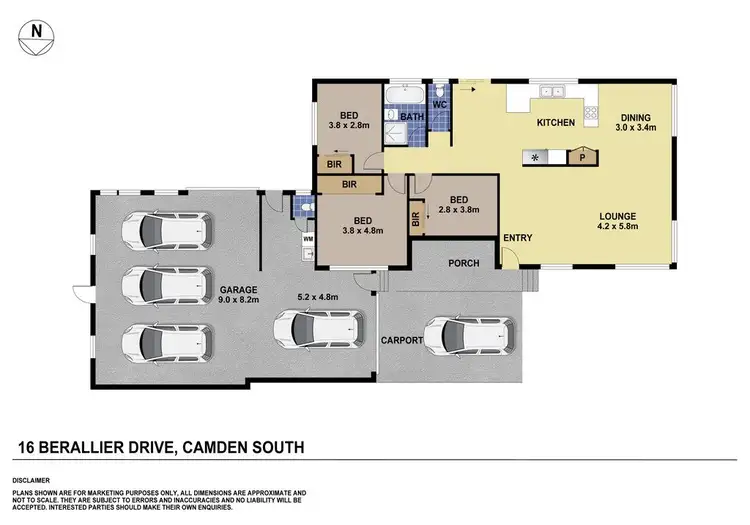 Floorplan of Homely house listing, 16 Berallier Drive, Camden South NSW 2570