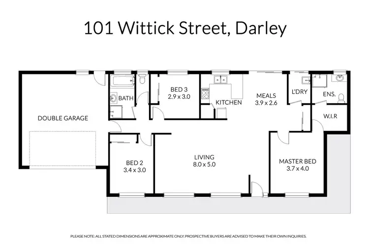 Floorplan of Homely house listing, 101 Wittick Street, Darley VIC 3340
