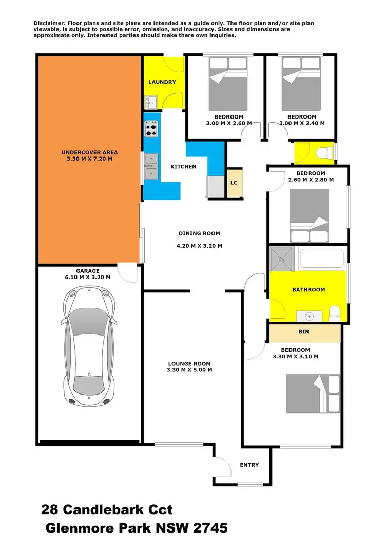 Floorplan of Homely house listing, 28 Candlebark Circuit, Glenmore Park NSW 2745