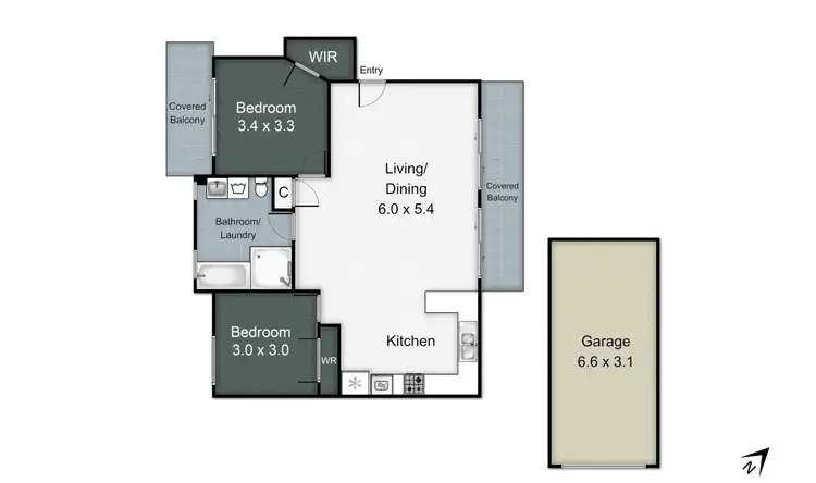 Floorplan of Homely unit listing, 32 Alinjarra Drive, Tugun QLD 4224