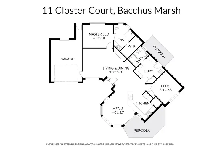 Floorplan of Homely house listing, 2/11 Closter Court, Bacchus Marsh VIC 3340