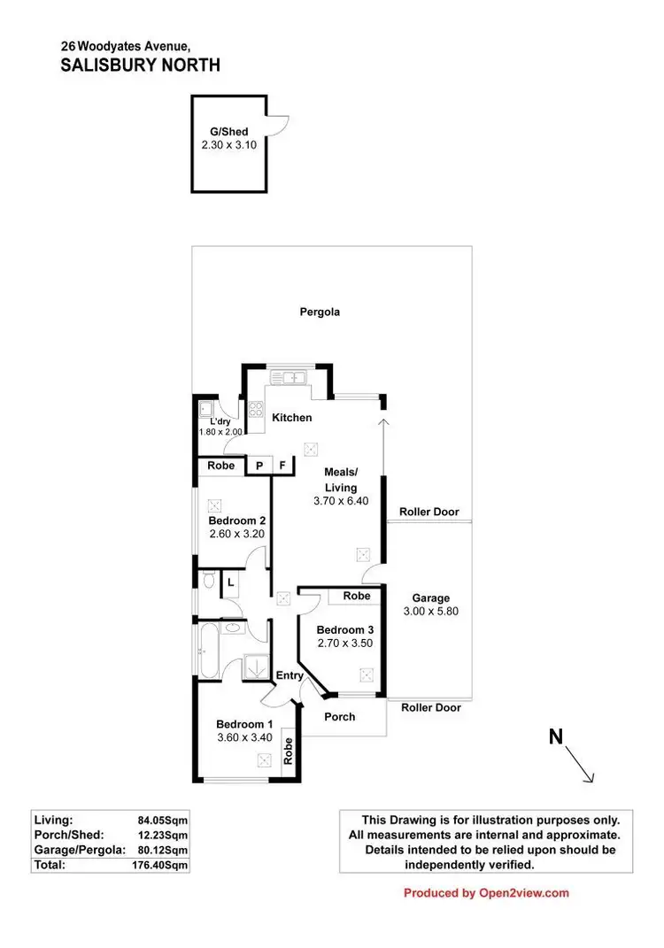 Floorplan of Homely house listing, 26 Woodyates Avenue, Salisbury North SA 5108