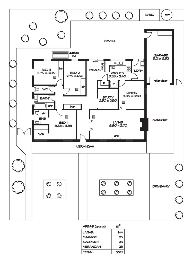 Floorplan of Homely house listing, 16 Naomi Way, Athelstone SA 5076