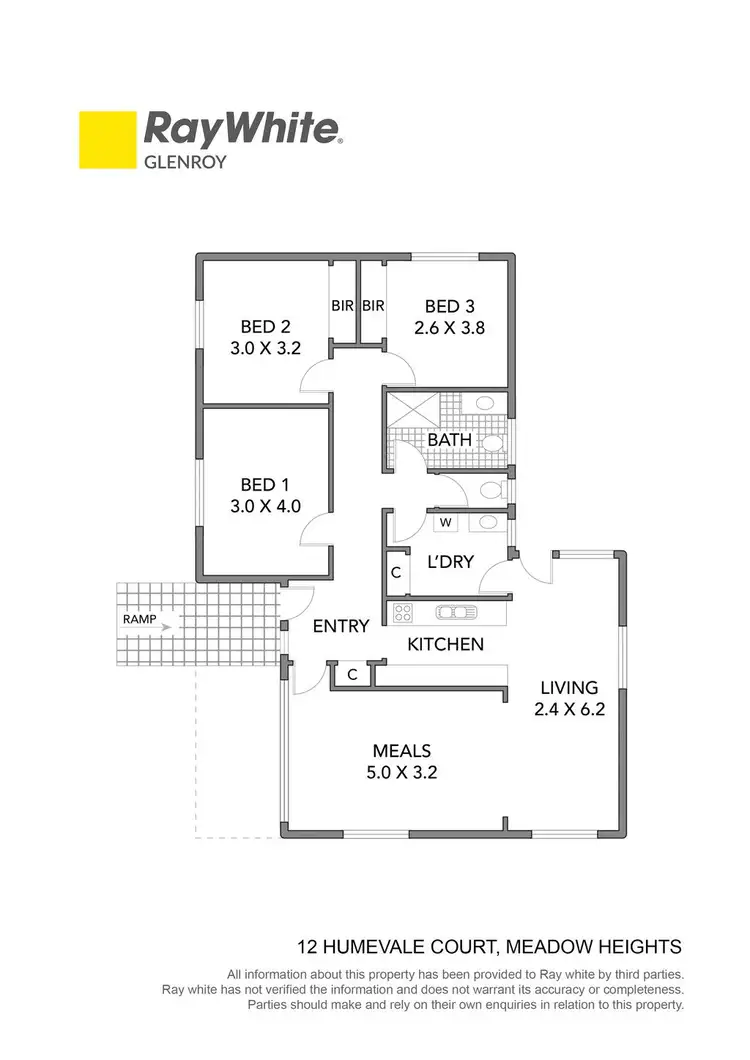Floorplan of Homely house listing, 12 Humevale Court, Meadow Heights VIC 3048