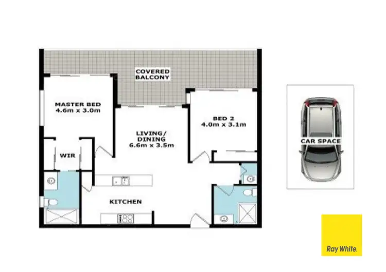Floorplan of Homely apartment listing, 2043/9 Edmondstone Street, South Brisbane QLD 4101
