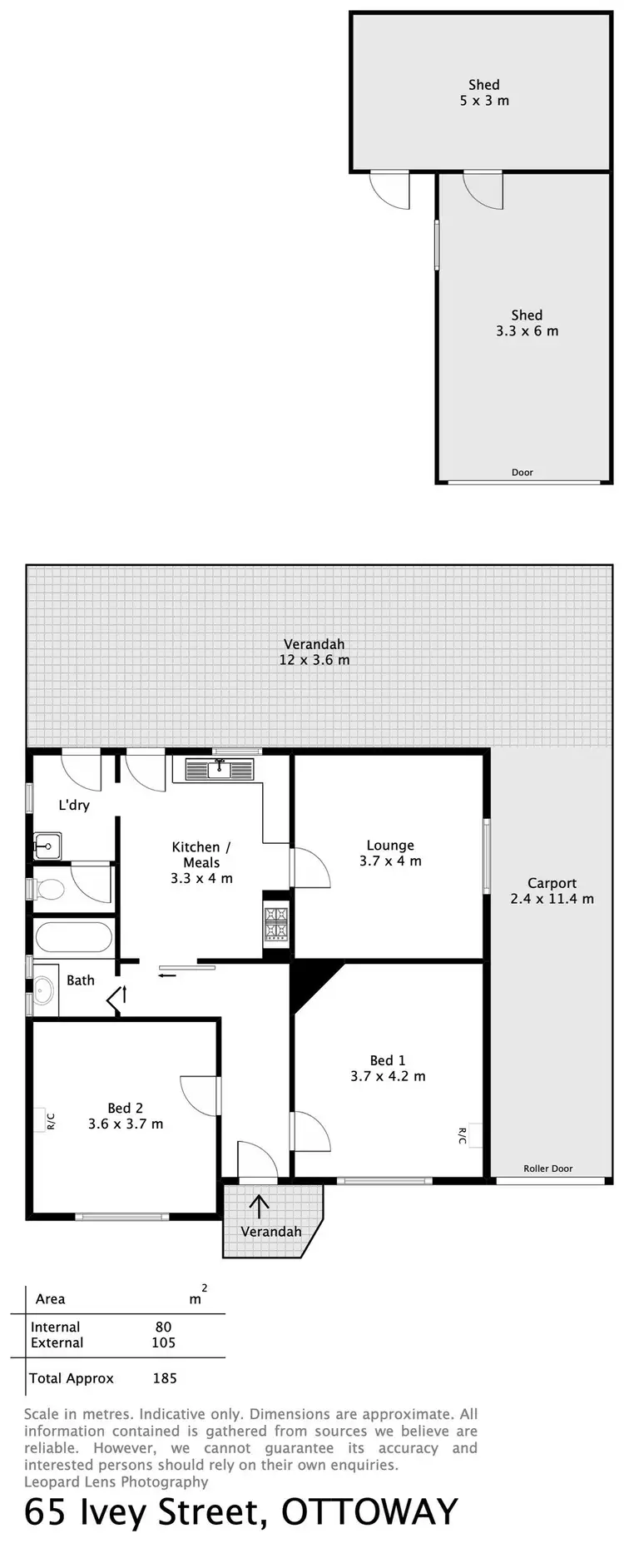 Floorplan of Homely house listing, 65 Ivey Street, Ottoway SA 5013