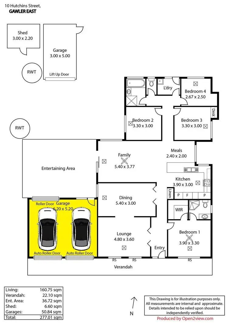 Floorplan of Homely house listing, 10 Hutchins Street, Gawler East SA 5118