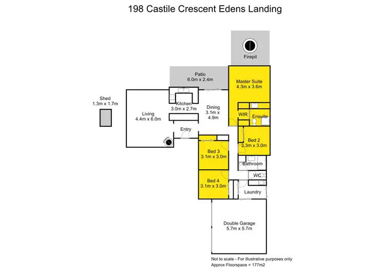 Floorplan of Homely house listing, 198 Castile Crescent, Edens Landing QLD 4207