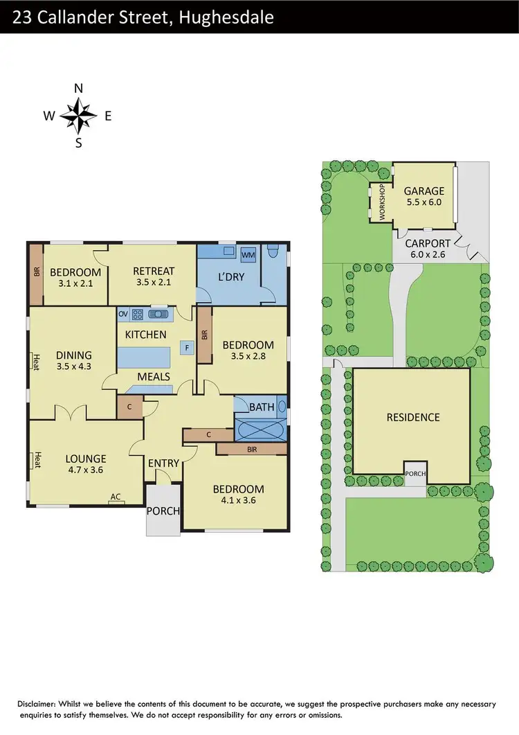 Floorplan of Homely house listing, 23 Callander Street, Hughesdale VIC 3166