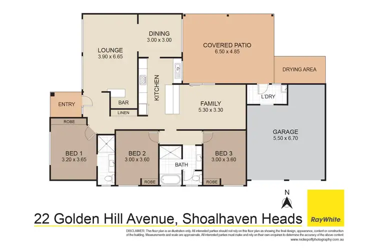 Floorplan of Homely house listing, 22 Golden Hill Avenue, Shoalhaven Heads NSW 2535