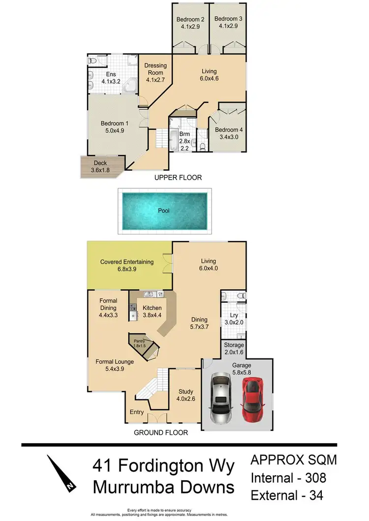 Floorplan of Homely house listing, 41 Fordington Way, Murrumba Downs QLD 4503