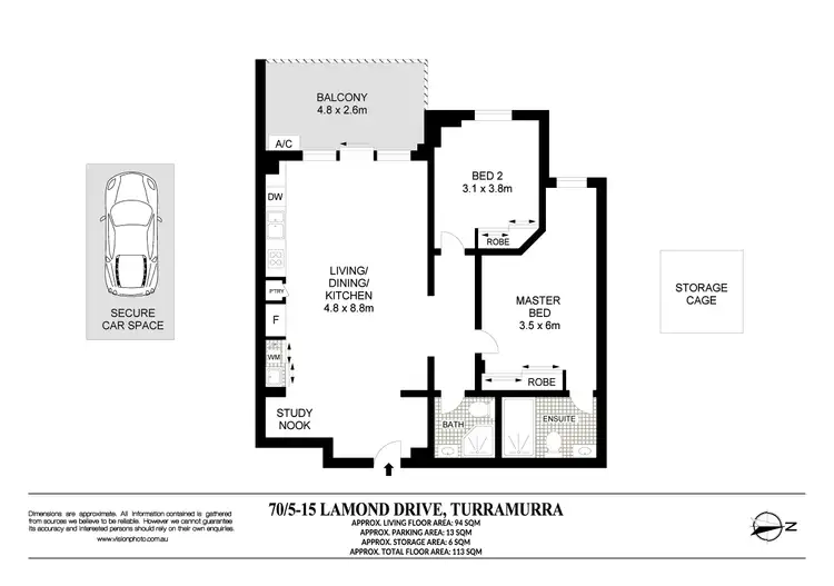 Floorplan of Homely apartment listing, 70/5-15 Lamond Drive, Turramurra NSW 2074