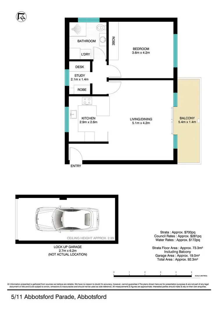 Floorplan of Homely apartment listing, 5/11 Abbotsford Parade, Abbotsford NSW 2046