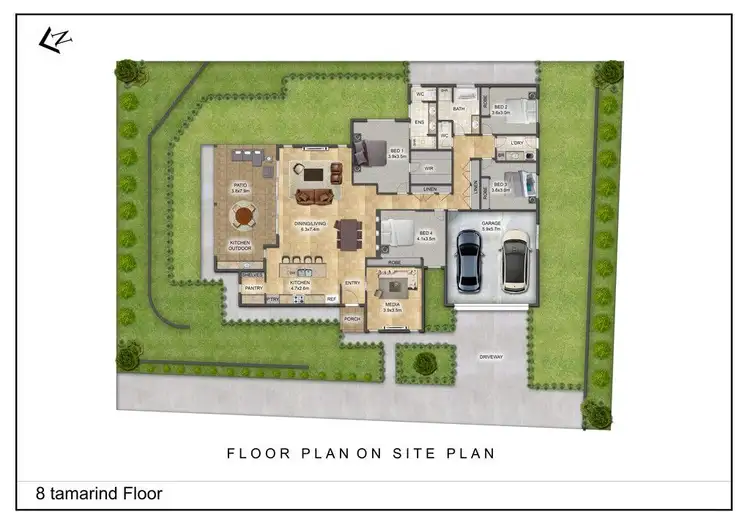 Floorplan of Homely house listing, 8 Tamarind Court, Woombye QLD 4559
