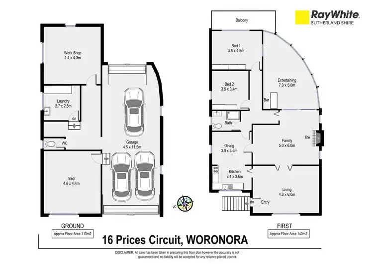 Floorplan of Homely house listing, 16 Prices Circuit, Woronora NSW 2232