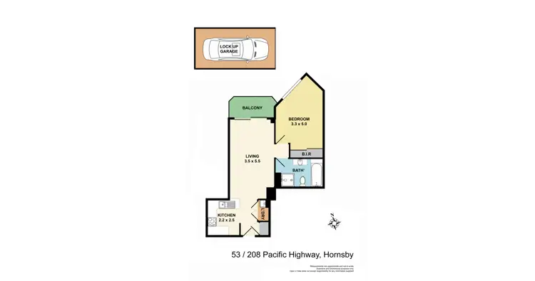 Floorplan of Homely apartment listing, 53/208-226 Pacific Highway, Hornsby NSW 2077