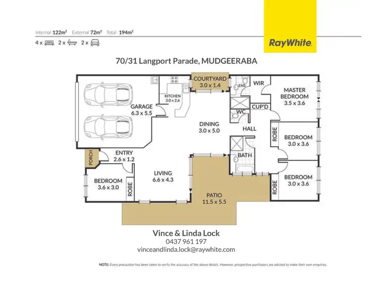 Floorplan of Homely villa listing, 70/31 Langport Parade, Mudgeeraba QLD 4213