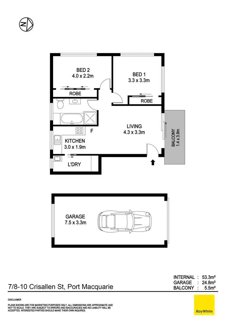 Floorplan of Homely unit listing, 7/8-10 Crisallen Street, Port Macquarie NSW 2444