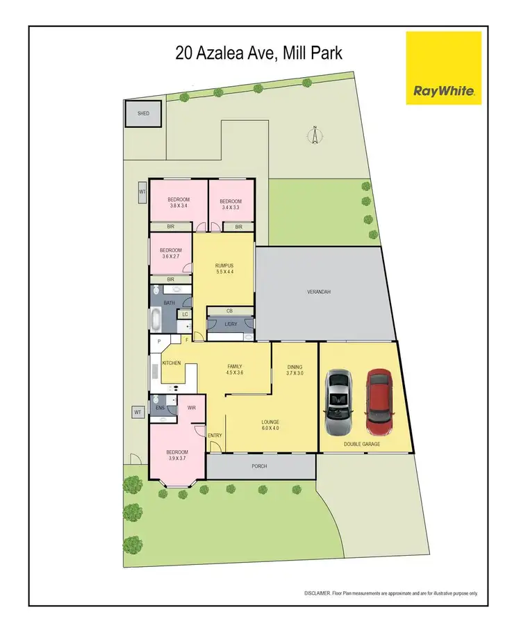 Floorplan of Homely house listing, 20 Azalea Avenue, Mill Park VIC 3082