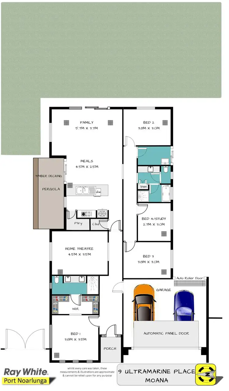 Floorplan of Homely house listing, 9 Ultramarine Place, Moana SA 5169