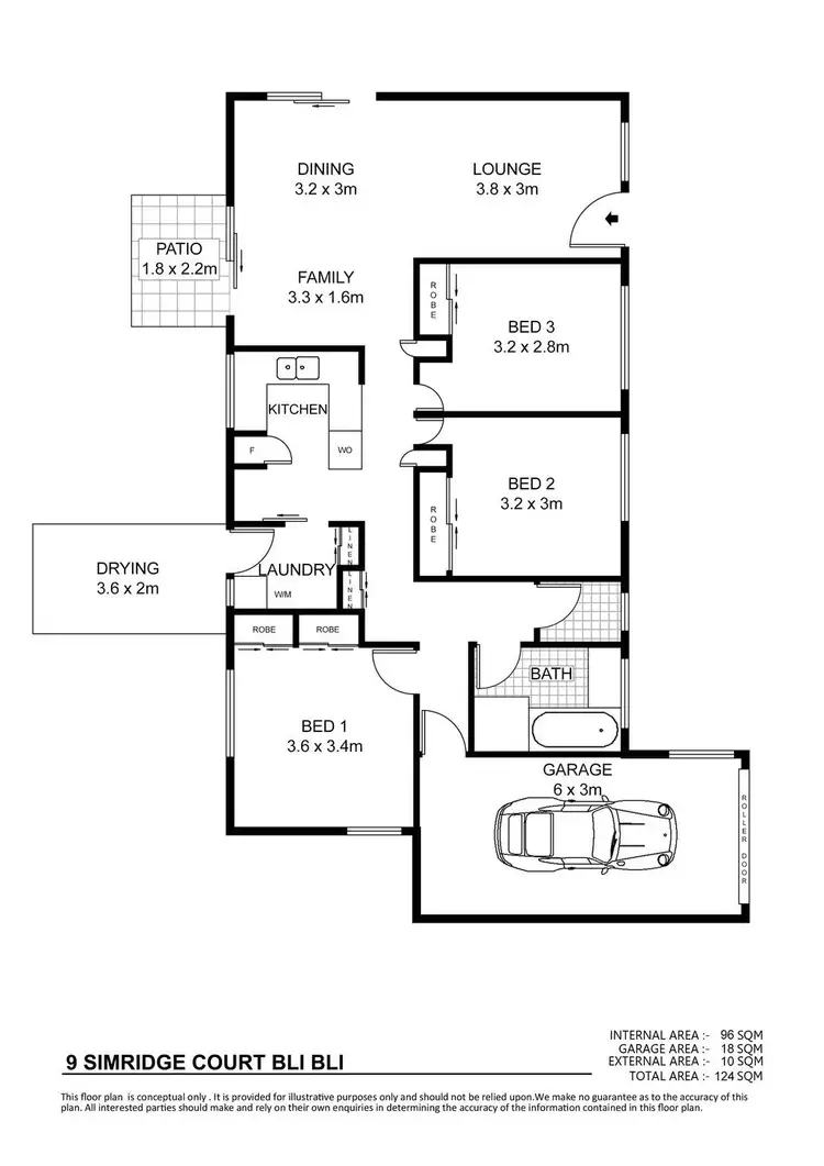 Floorplan of Homely house listing, 9 Simridge Court, Bli Bli QLD 4560