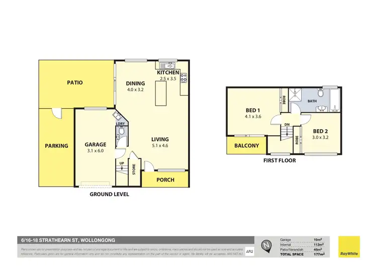 Floorplan of Homely townhouse listing, 6/16 -18 Strathearn Avenue, Wollongong NSW 2500