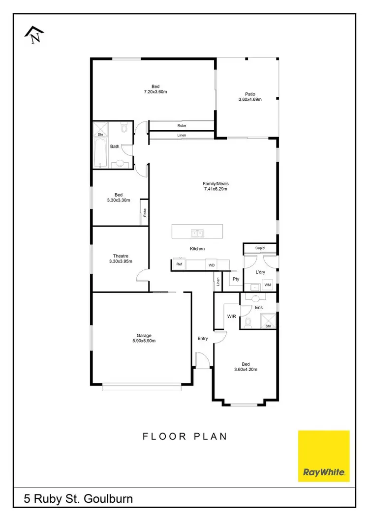 Floorplan of Homely house listing, 5 Ruby Street, Goulburn NSW 2580