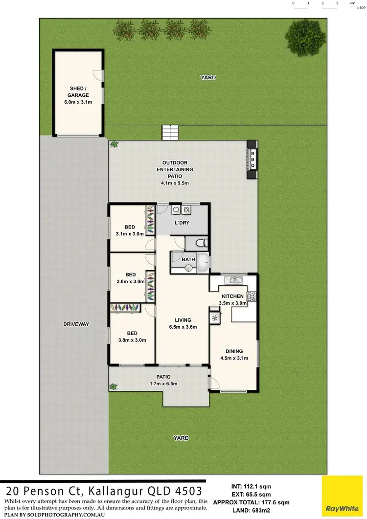 Floorplan of Homely house listing, 20 Penson Court, Kallangur QLD 4503