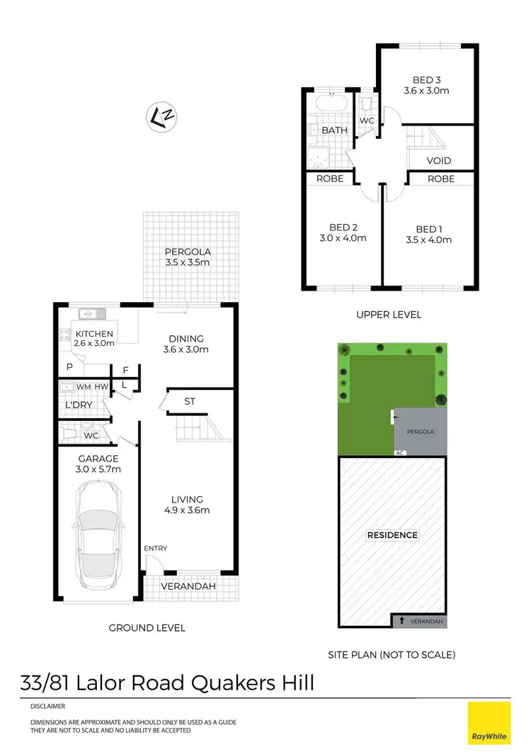 Floorplan of Homely townhouse listing, 33/81 Lalor Road, Quakers Hill NSW 2763