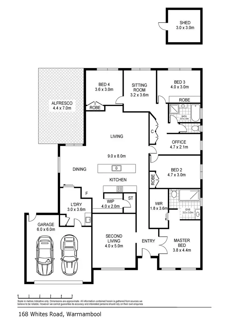 Floorplan of Homely house listing, 168 Whites Road, Warrnambool VIC 3280