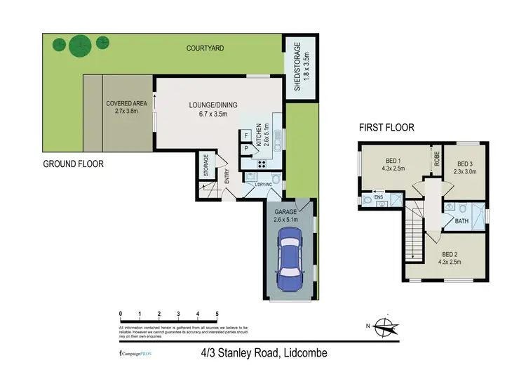 Floorplan of Homely townhouse listing, 4/3 Stanley Road, Lidcombe NSW 2141