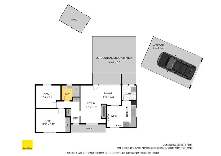 Floorplan of Homely house listing, 5 Hanson Road, Elizabeth Downs SA 5113