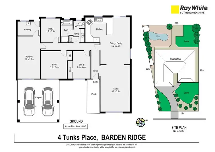 Floorplan of Homely house listing, 4 Tunks Place, Barden Ridge NSW 2234