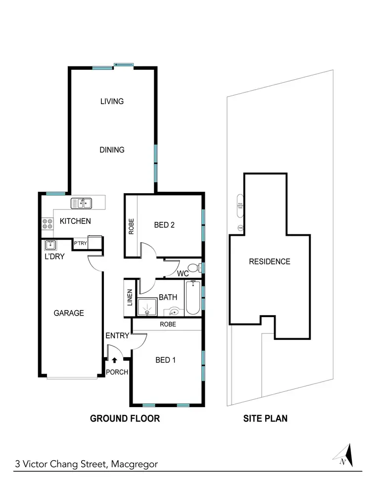 Floorplan of Homely house listing, 3 Victor Chang Street, Macgregor ACT 2615