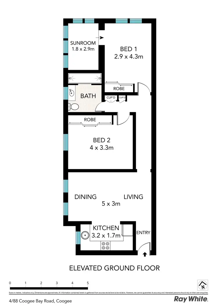 Floorplan of Homely apartment listing, 4/88 Coogee Bay Road, Coogee NSW 2034