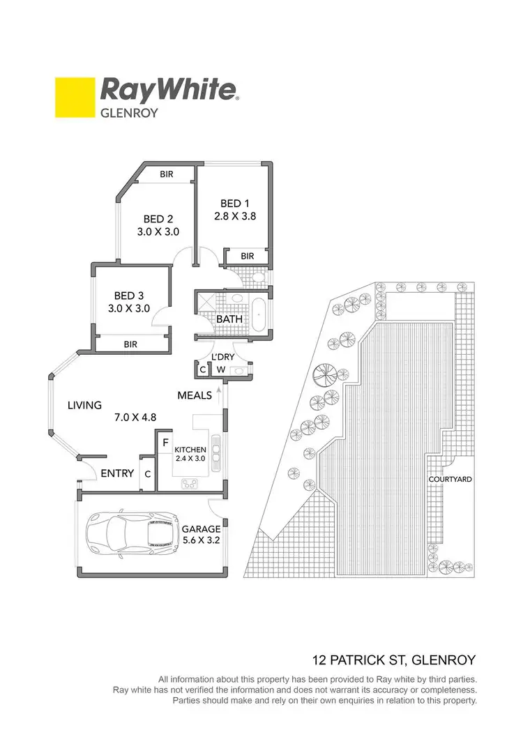 Floorplan of Homely house listing, 12 Patrick Street, Glenroy VIC 3046