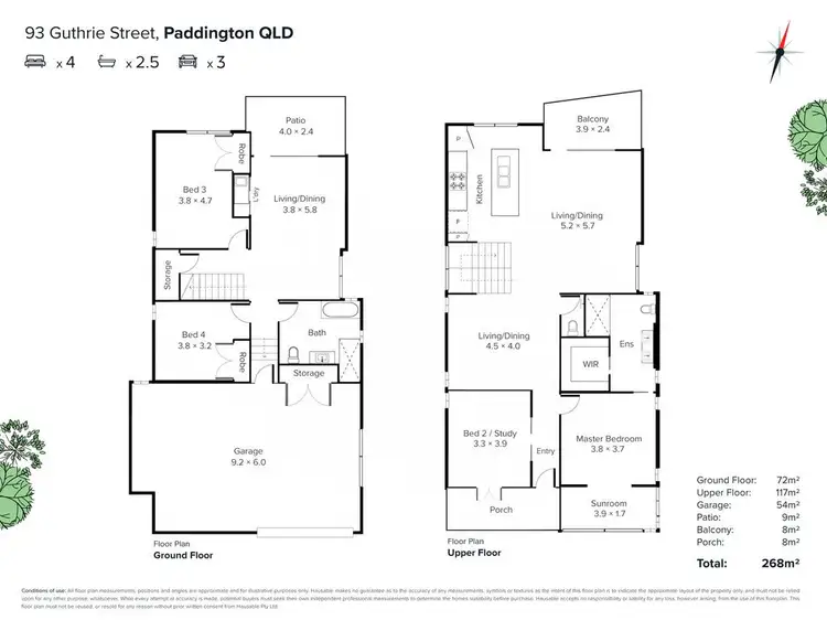 Floorplan of Homely house listing, 93 Guthrie Street, Paddington QLD 4064