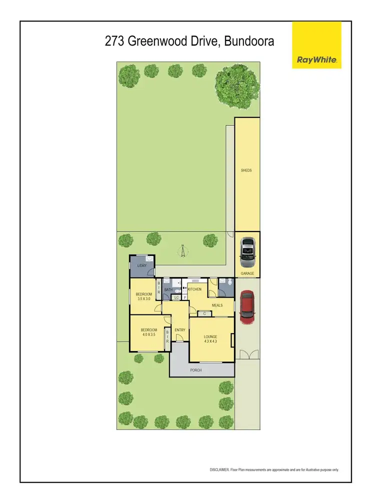 Floorplan of Homely house listing, 273 Greenwood Drive, Bundoora VIC 3083