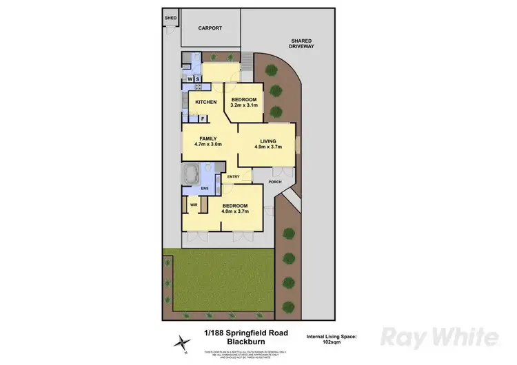 Floorplan of Homely house listing, 1/188 Springfield Road, Blackburn VIC 3130