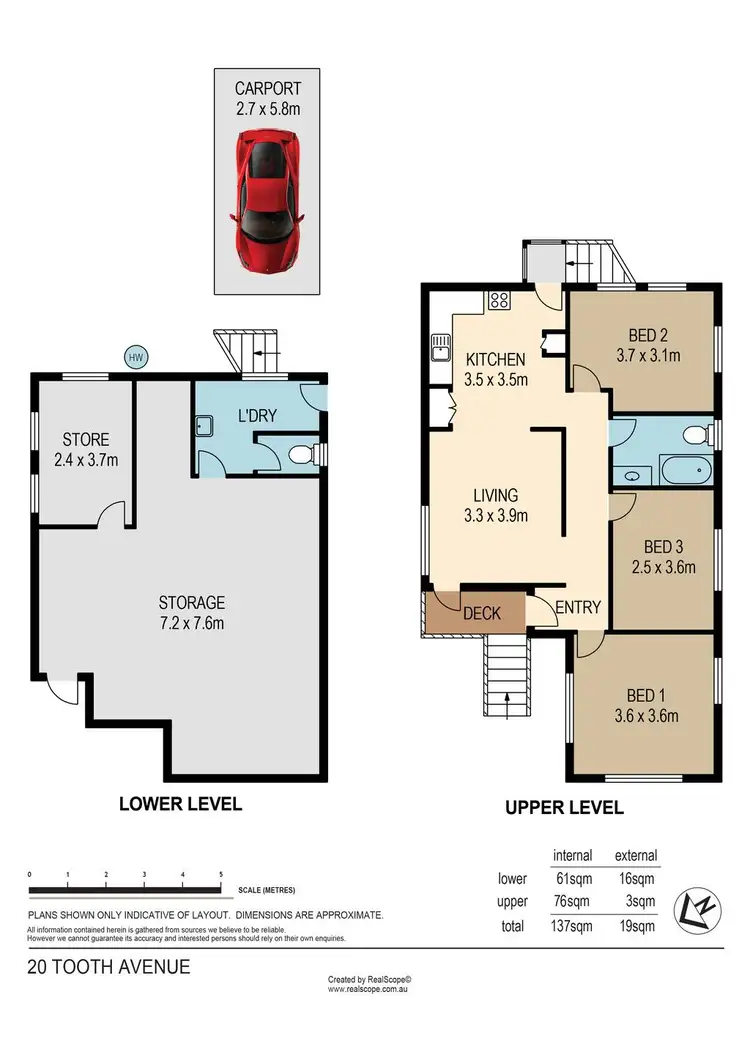 Floorplan of Homely house listing, 20 Tooth Avenue, Paddington QLD 4064