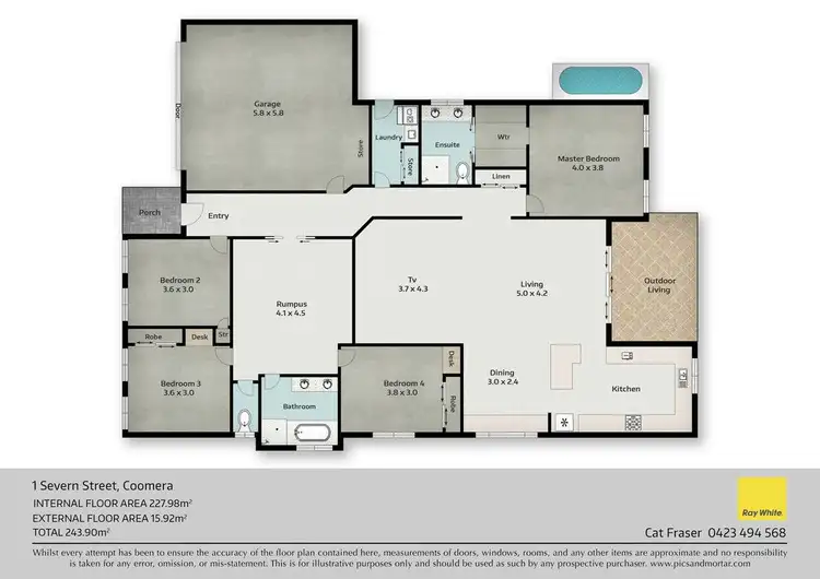 Floorplan of Homely house listing, 1 Severn Street, Coomera QLD 4209