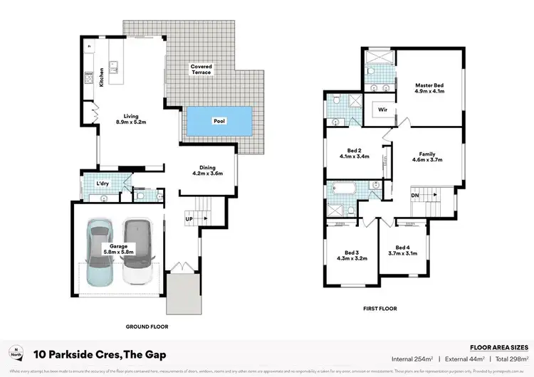 Floorplan of Homely house listing, 10 Parkside Crescent, The Gap QLD 4061