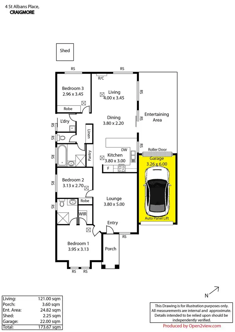 Floorplan of Homely house listing, 4 St Albans Place, Craigmore SA 5114