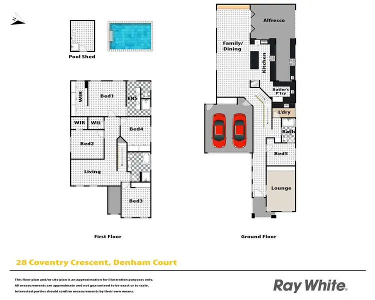 Floorplan of Homely house listing, 28 Coventry Cresent, Denham Court NSW 2565